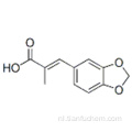 (E) -3- (1,3-benzodioxol-5-yl) -2-methylprop-2-eenzuur CAS 40527-53-5